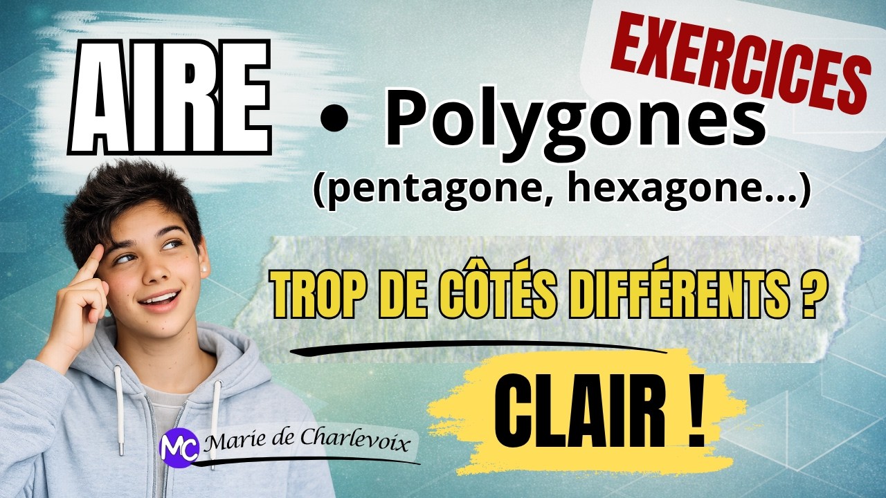 Les polygones réguliers, cours 12.1 ✔ EXERCICES et ÉVALUATIONS sur Marie de Charlevoix😃
