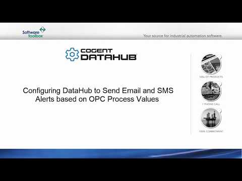 How to Send Email/SMS Alerts based on OPC Process Values using Cogent DataHub