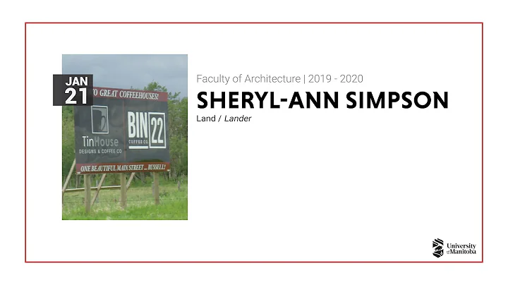 Sheryl-Ann Simpson | Cultural Events Evening Lecture