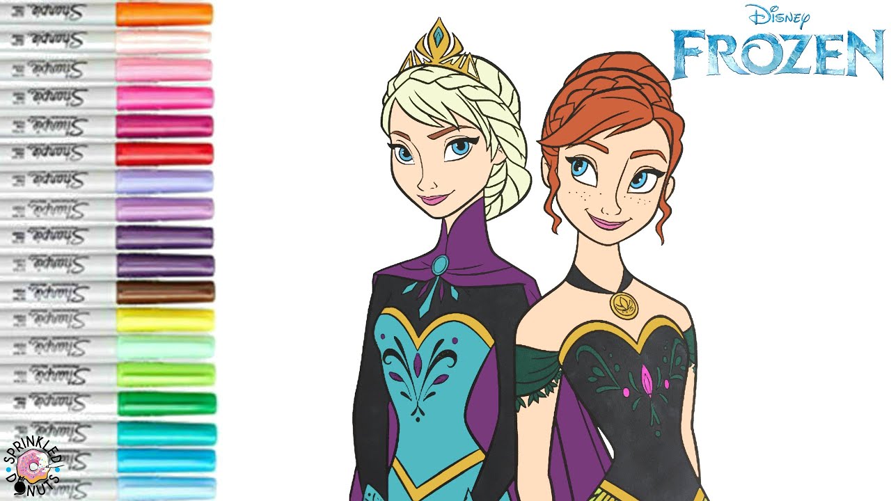 86 Princess Coloring Pages Elsa Anna  Best HD