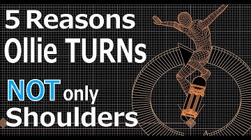 Why does your Ollie turn? - 5 Reasons your Ollie turns NOT ONLY shoulders #skateboarding  #ollie