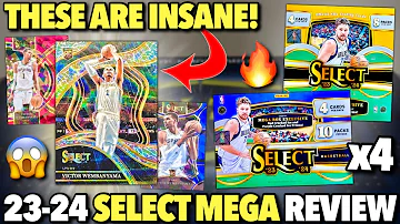 THE BEST RETAIL BOXES EVER?! 😱🔥 2023-24 Panini Select Basketball Target & Walmart Mega Box Review x4