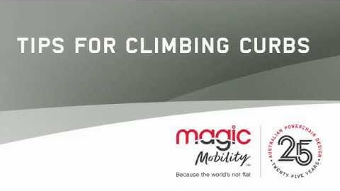 Tips for climbing curbs