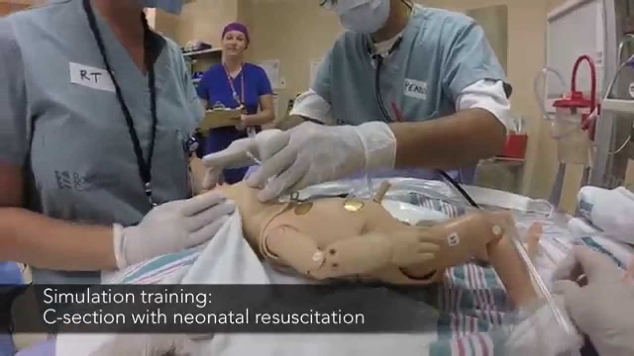 Labor simulation training a birth