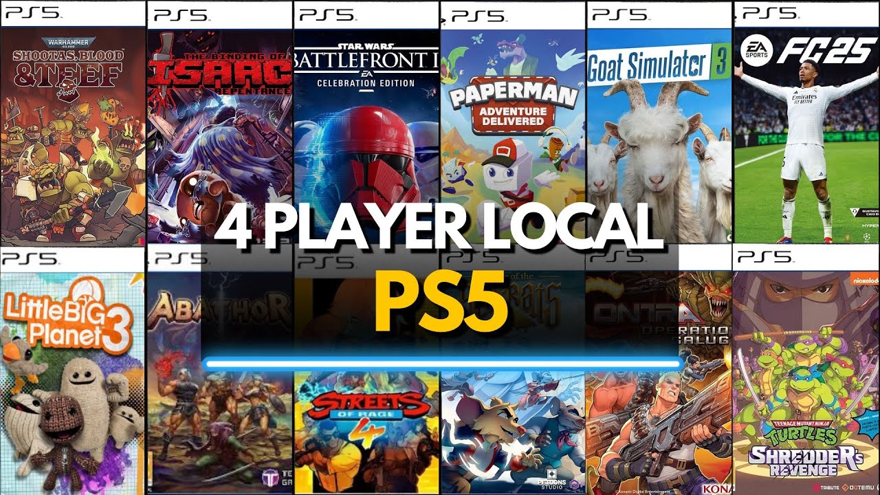 TOP 40 BEST 4 PLAYER LOCAL CO-OP GAMES PS5 (2025)