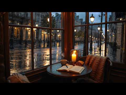 Rainy Cafe Ambience | Cozy Lo-Fi Music & Rain Sounds for Reading, Study & Sleep