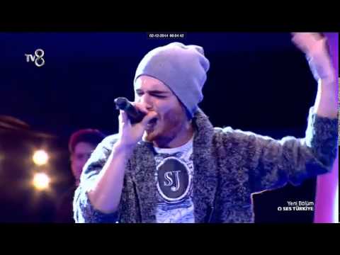 O ses Turkiye Azerbaycanli yarismaci Elnur Huseynov super ifa (Sertap Erener Ask) Tv8 01.12.2014