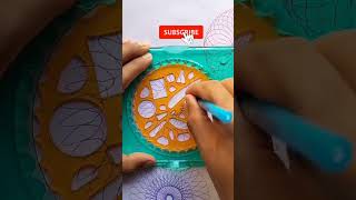 Simple Spirograph design ✍️ Satisfying ASMR Video #shorts #ytshorts #viralshorts @spirographdesign