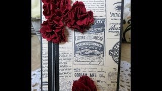 How To Create Paper Flowers with a Scallop Circle Punch by StampsAndScrapbooksCathyP
