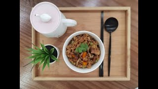 Isonic Ih Rice Cooker Recipe - Mushroom Vege Mix Rice