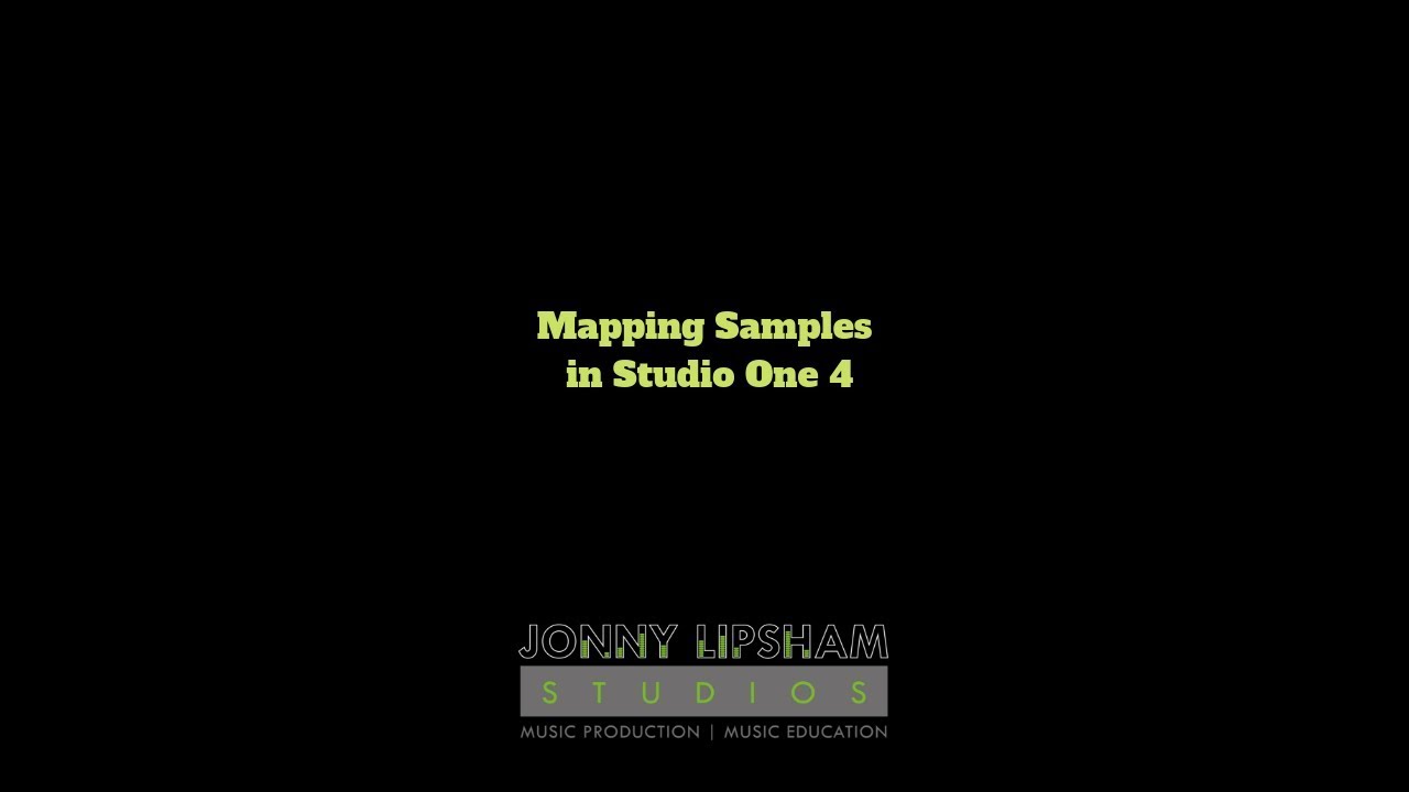 Mapping Samples In Studio One 4