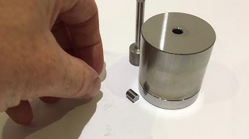 6 mm Pellet Press Die Set assembly