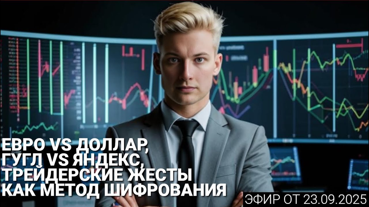 23.09.2025 Евро vs доллар, Гугл vs Яндекс, трейдерские жесты как метод шифрования