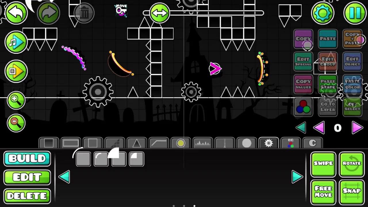 Geometry Dash Part building and request!!! - YouTube