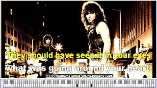 Bon Jovi - Runaway karaoke - Free instrumental version without vocal chords