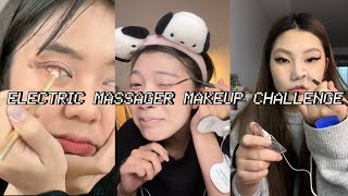 electric massager patch makeup challenge