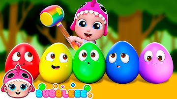 🥚 Colorful Easter Eggs Song |  Learn Numbers and Colors |  Bubbleee - 🎶 Sing,  Dance and  Learn!
