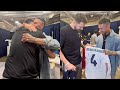 Luka Doncic's Reaction When Sergio Ramos Surprised Him and Brought Him Gifts before Game 4 vs Boston