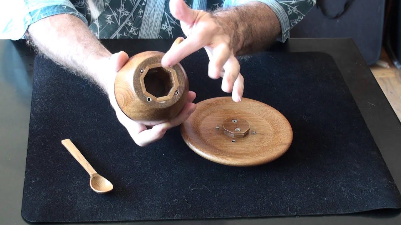 wooden coffee cup puzzle