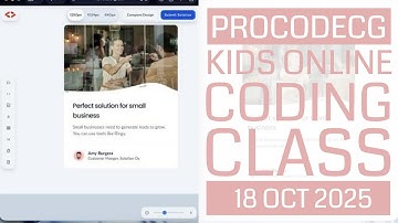 ProCodeCG Kids Regular Coding Class - Online - 18 Oct 2025