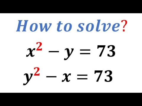 How to Solve this Nice Math Algebraic Equations - YouTube