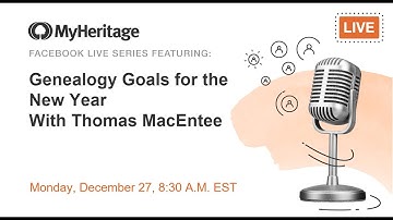 Join Thomas MacEntee LIVE and Get Tips for the New Year!