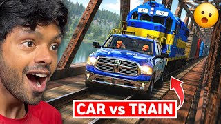 Train VS Car Insane Crashes BeamNG (Reaction) screenshot 2