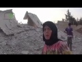 مقطع مؤثر لأم فقدت منزلها