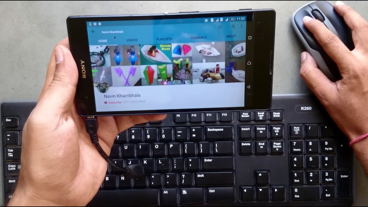 How to connect wireless keyboard and mouse to android mobile phone ... Mobilt bord til computer