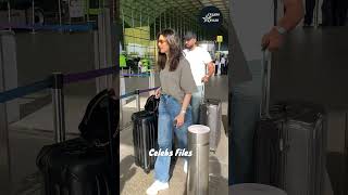 Karishma Tanna And Her Dashing Hubby Take Flight Airport Elegance And Couple Goals