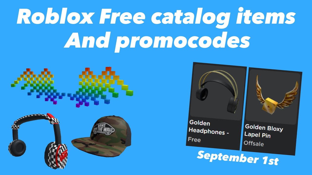 ALL FREE ROBLOX CATALOG ITEMS! (100+ Free Items) September 2022 