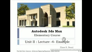 3ds Max Unit 2 Lec 4: Example of Exporting CAD File to 3ds Max