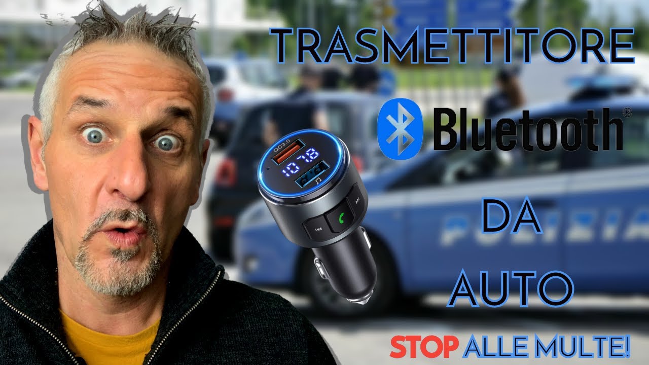 BLUETOOTH PER AUTO FM: Trasmettitore bluetooth per auto da accendisigari. 