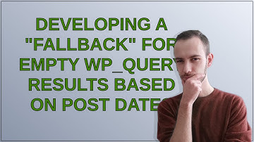Wordpress: Developing a "fallback" for empty wp_query results based on post dates