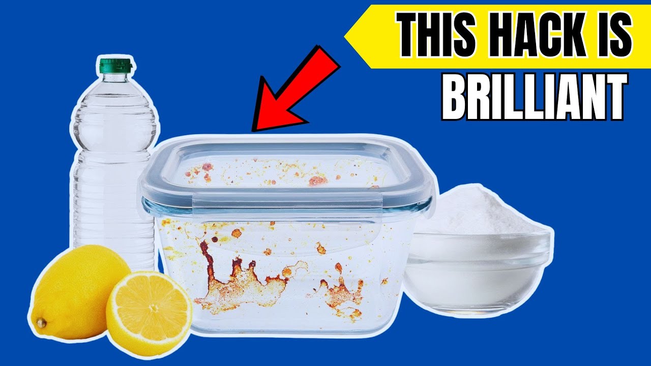 How to Remove Stains From Plastic Containers Quickly - YouTube