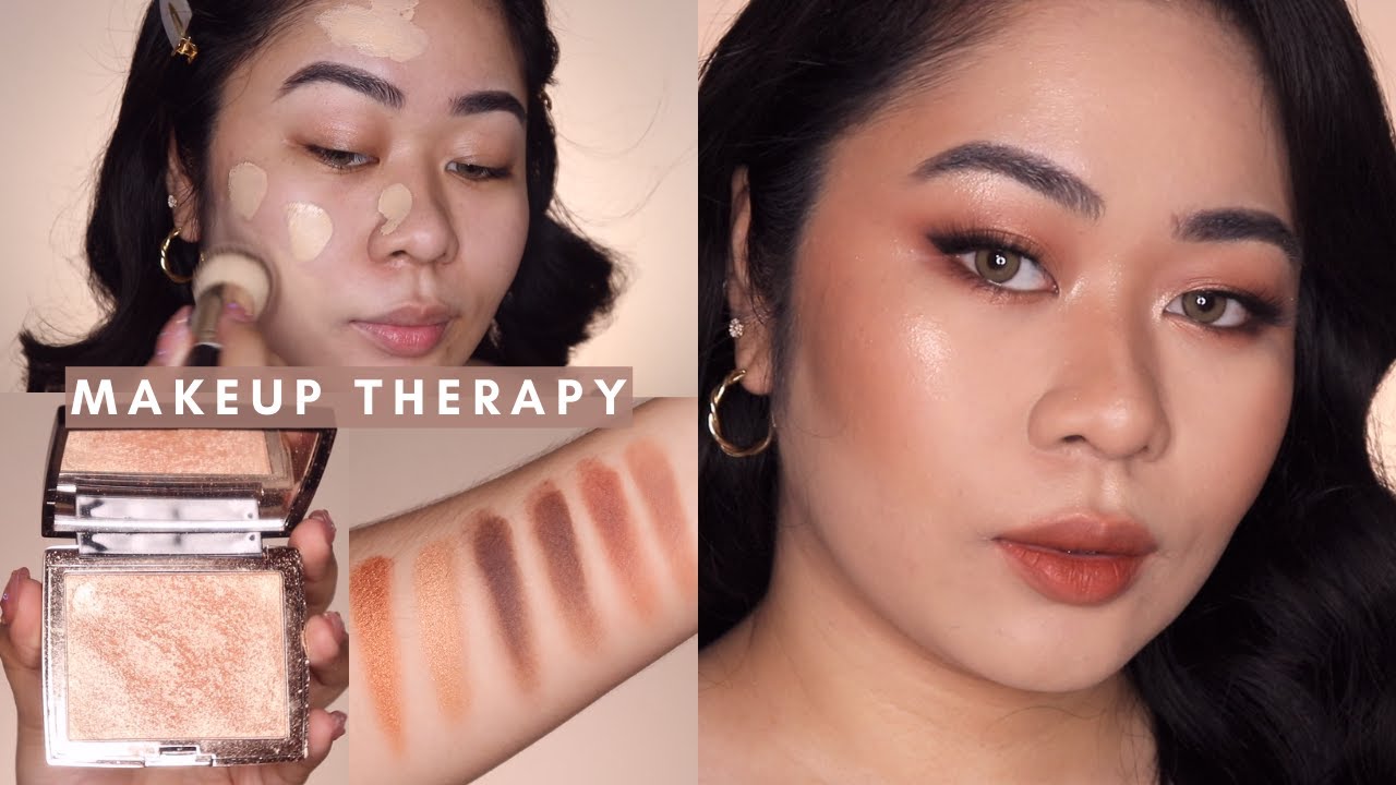 MAKEUP THERAPY ep.1 | satisfying, raw & unfiltered | therapeutic makeup application | bronzy glam