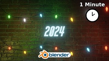 Making a Number Countdown from 0 to 2024 | Blender 4.0