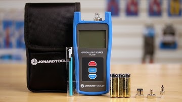 Jonard Tools Optical Light Source with FC/LC/SC Adapters (FLS-50) Product Video