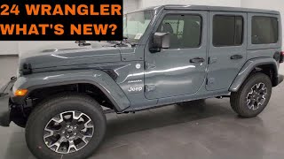 2024 JEEP WRANGLER 4 DOOR MODEL REFRESH NEW COLOR ANVIL GRAY WHAT&#39;S NEW