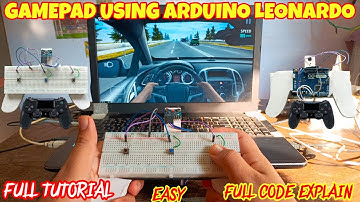 How To Make Gamepad Using Arduino Leonardo Full Tutorials | Keyboard Using Arduino | DIY