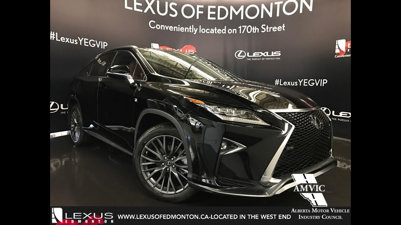 2017 Black Lexus Rx 350 Awd F Sport Series 2 In Depth Review East Edmonton Alberta