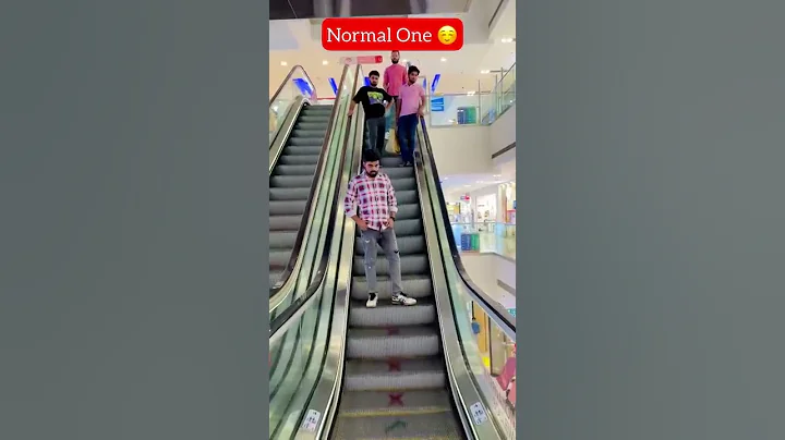 Types of people on escalators  #dushyantkukreja #s...
