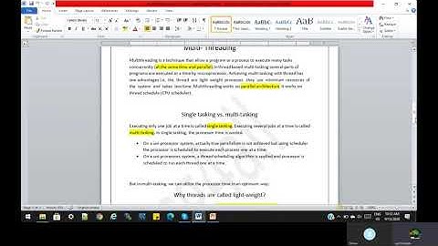 Single & Multitasking