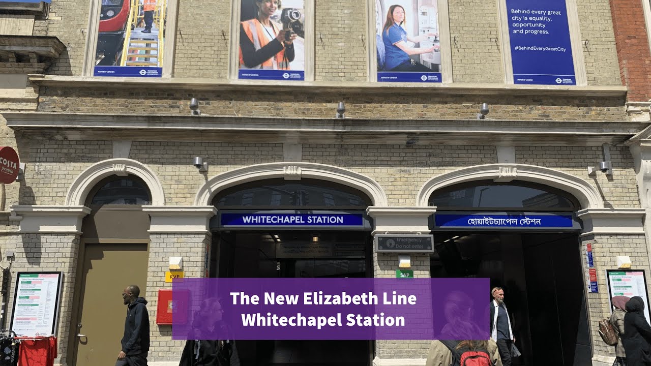 Elizabeth Line Whitechapel Station - YouTube