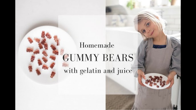 Healthy Homemade Gummy Bear Fruit Snacks - A Fork's Tale