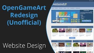 OpenGameArt.org Redesign (Unofficial) - Speed Art