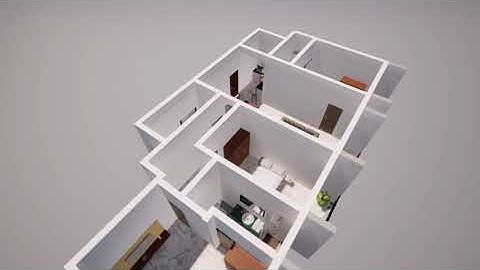 3 Bedroom Modern Apartment Walkthrough using Autodesk Revit + Twinmotion