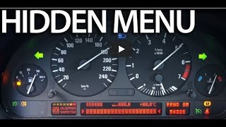 BMW E39 - HOW to unlock HIDDEN dashboard TEST menu! [ONE BUTTON]