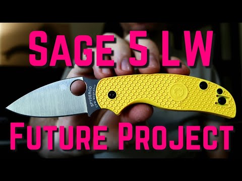 CHANNEL GIFT/FUTURE PROJECT!!! SPYDERCO SAGE 5 LW!!!  