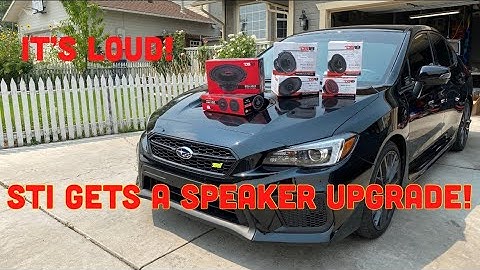 STI SPEAKER UPGRADE (LOUD!!!)
